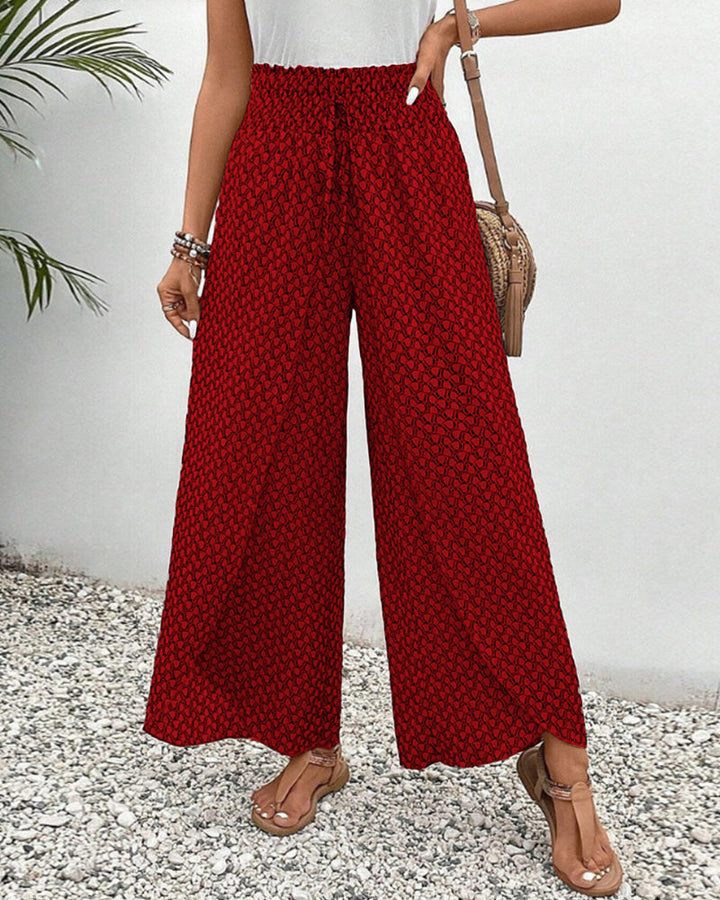 Catherine – Smocked Wide Leg Pants