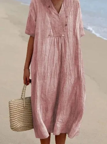 Silvana™ | Relaxed Textured Maxi Dress-