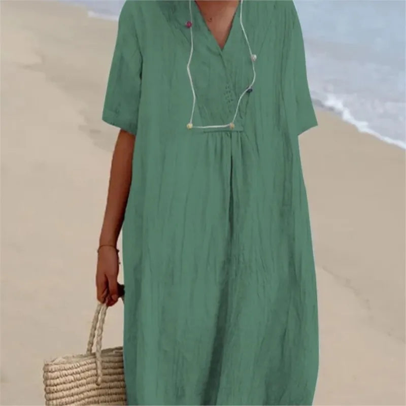 Silvana™ | Relaxed Textured Maxi Dress-