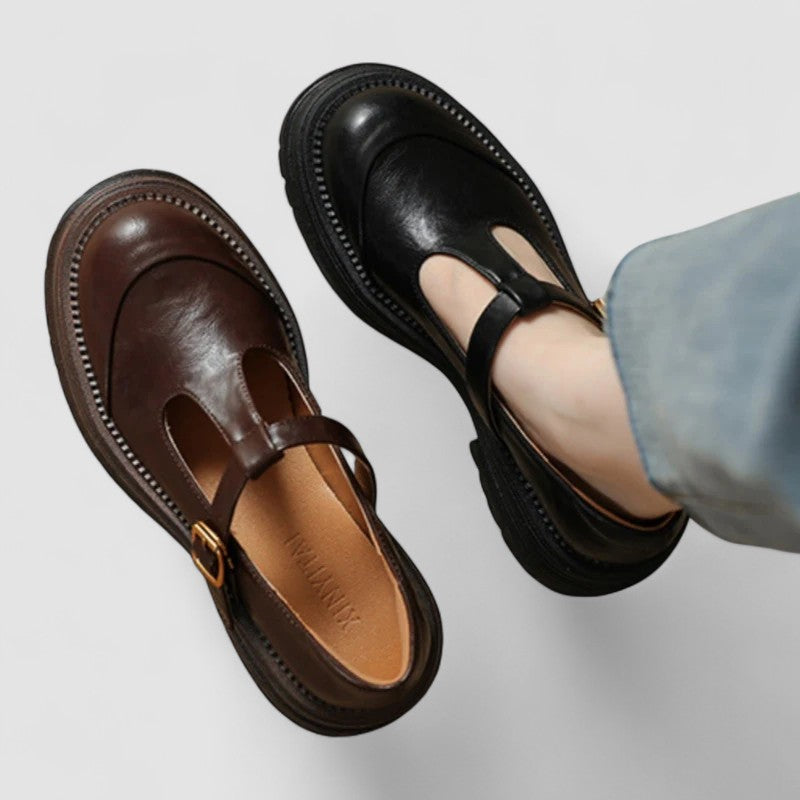 Luna - Orthopedic Leather Mary Jane Shoes