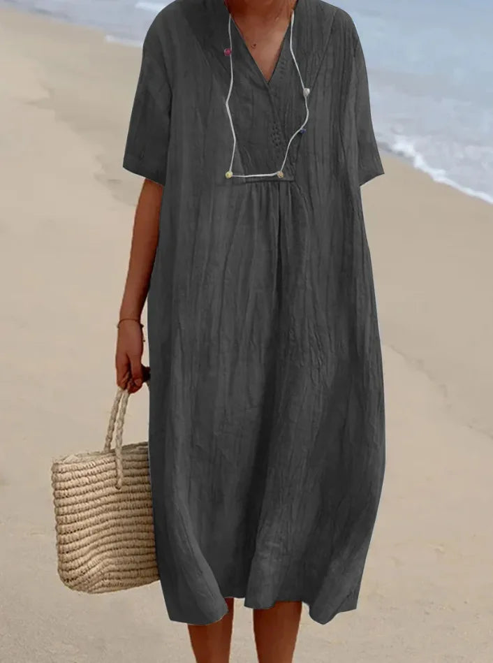 Silvana™ | Relaxed Textured Maxi Dress-