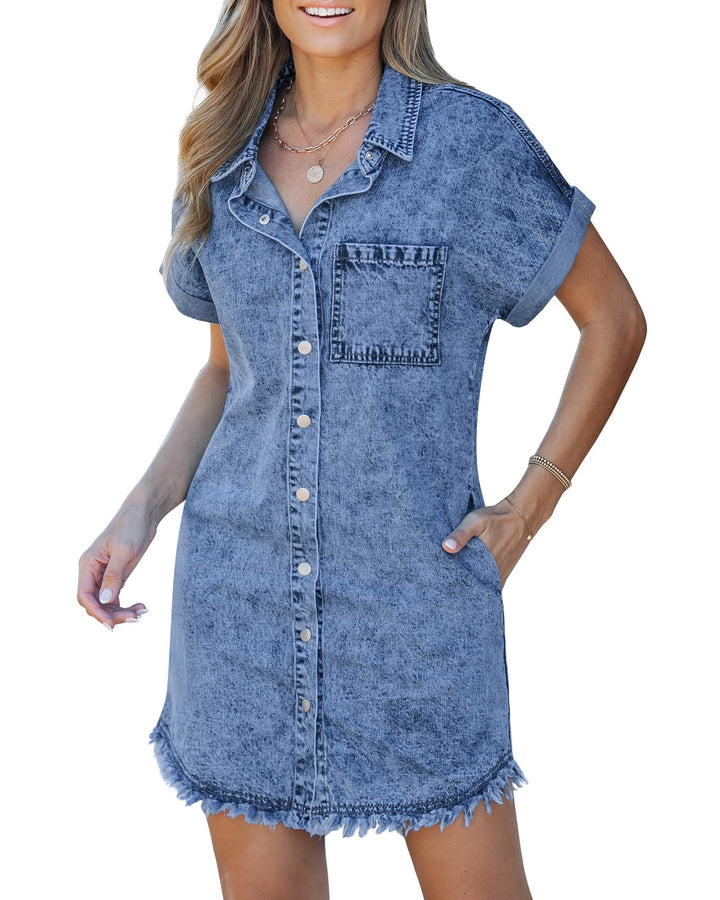 Kaelia | Denim Shirt Dress