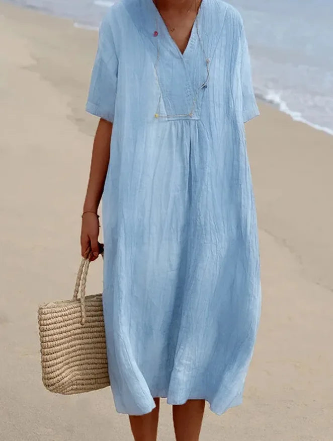 Silvana™ | Relaxed Textured Maxi Dress-