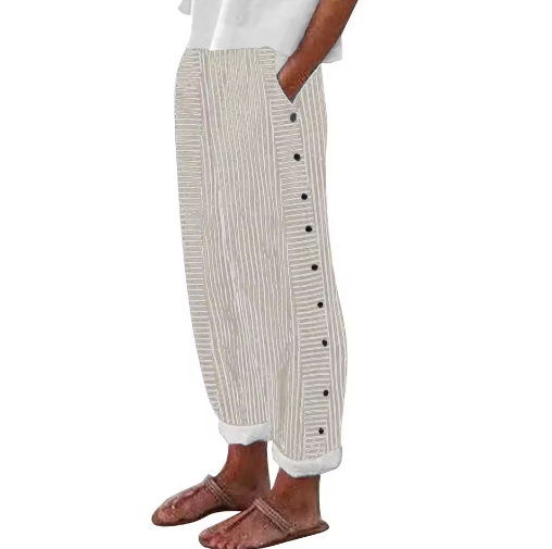 Sharon | Comfortable Striped Loose Fit Summer Pants