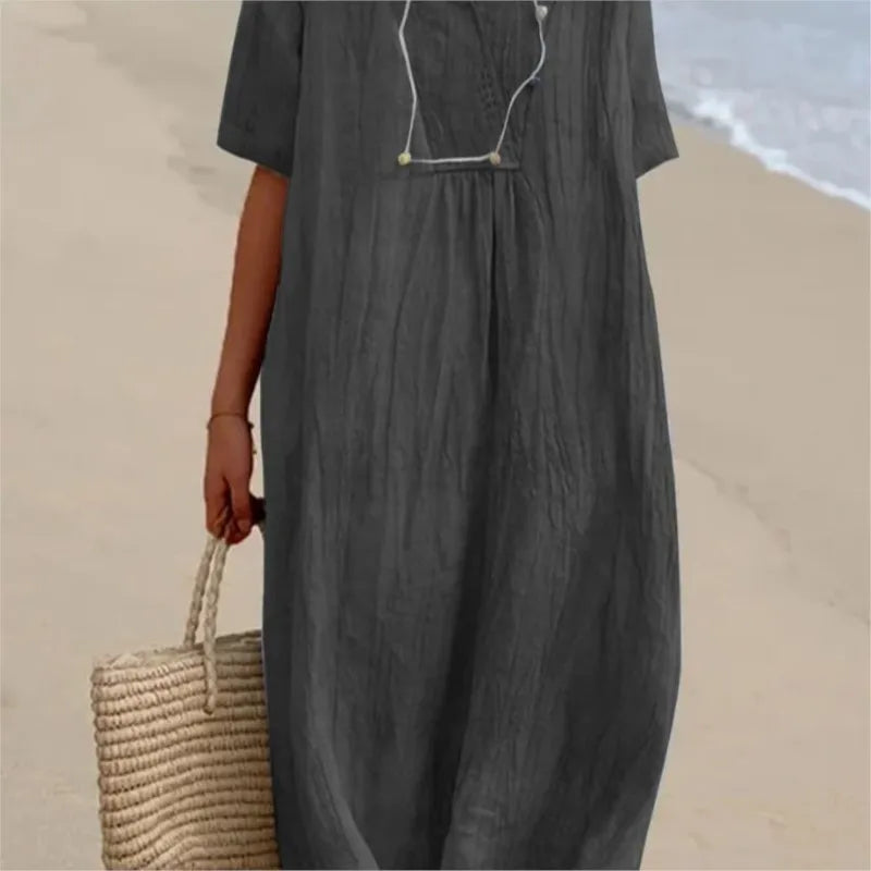 Silvana™ | Relaxed Textured Maxi Dress-
