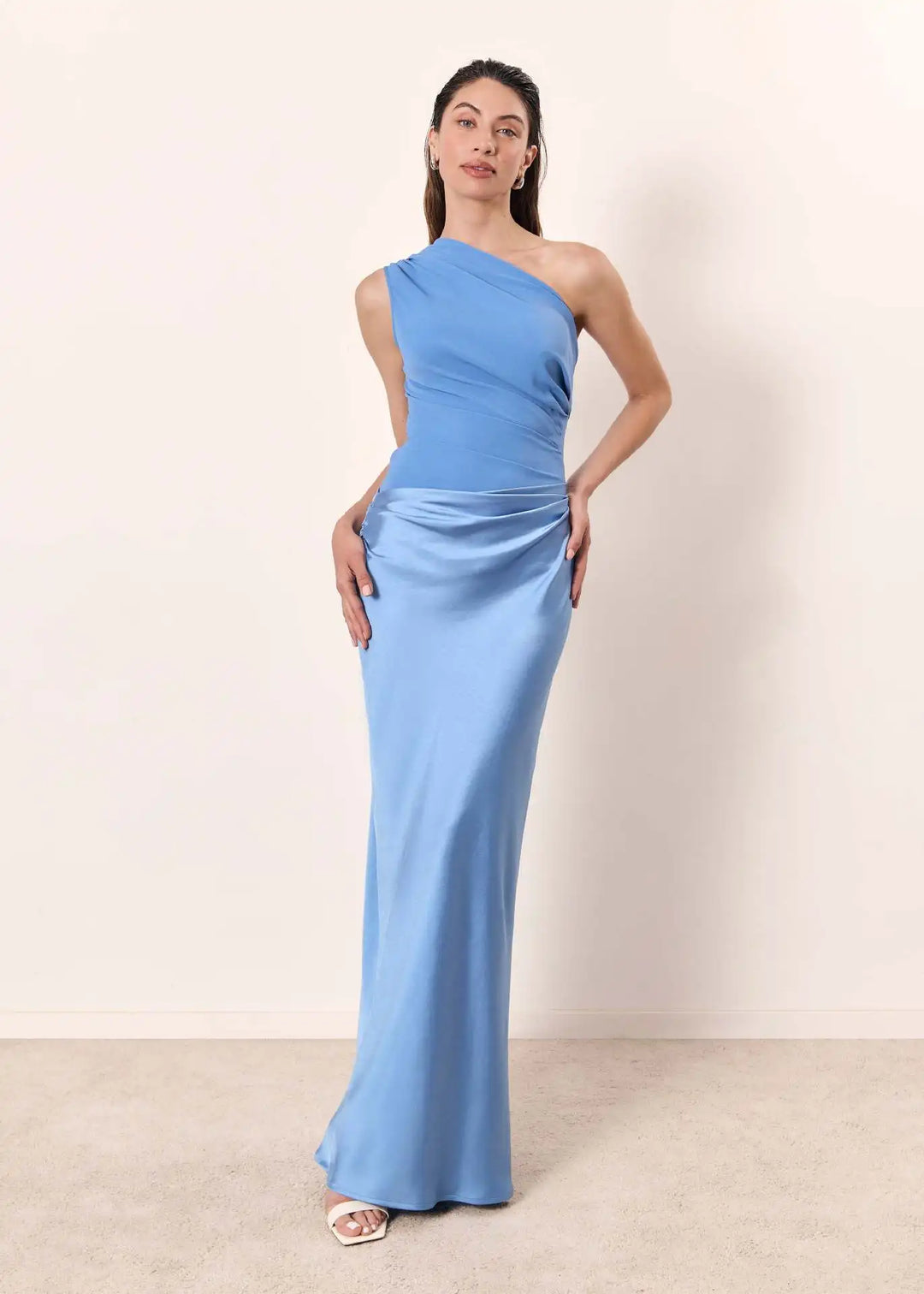 Luna™ | Satin Maxi Dress with Slit