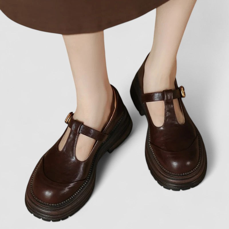 Luna - Orthopedic Leather Mary Jane Shoes
