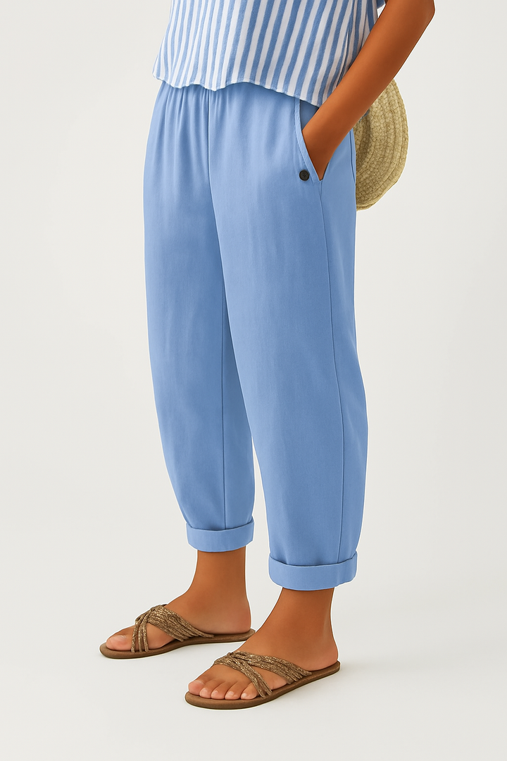 Stella | Timeless Linen-look Trousers