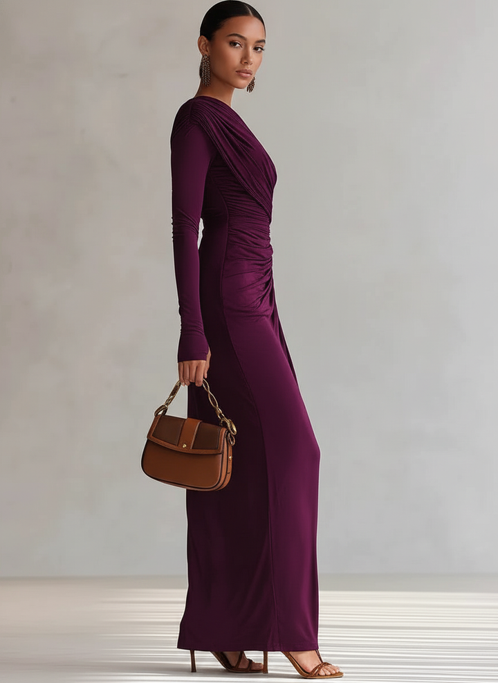 Rhianna™ Elegant Maxi Dress + Sleeve
