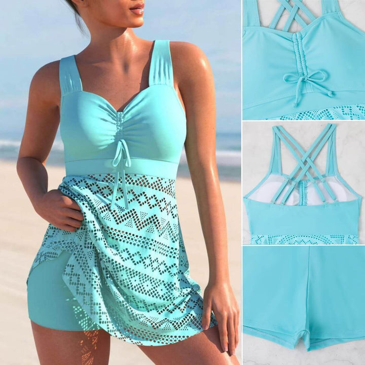 Grace | Ruched Tankini Swim Dress