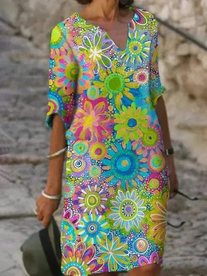 Anouk™ | Vibrant Floral Maxi Dress-