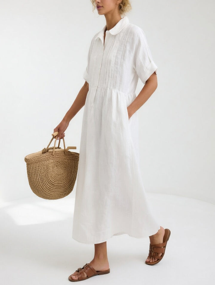 Lysandra™ – Fluid Summer Shirt Dress