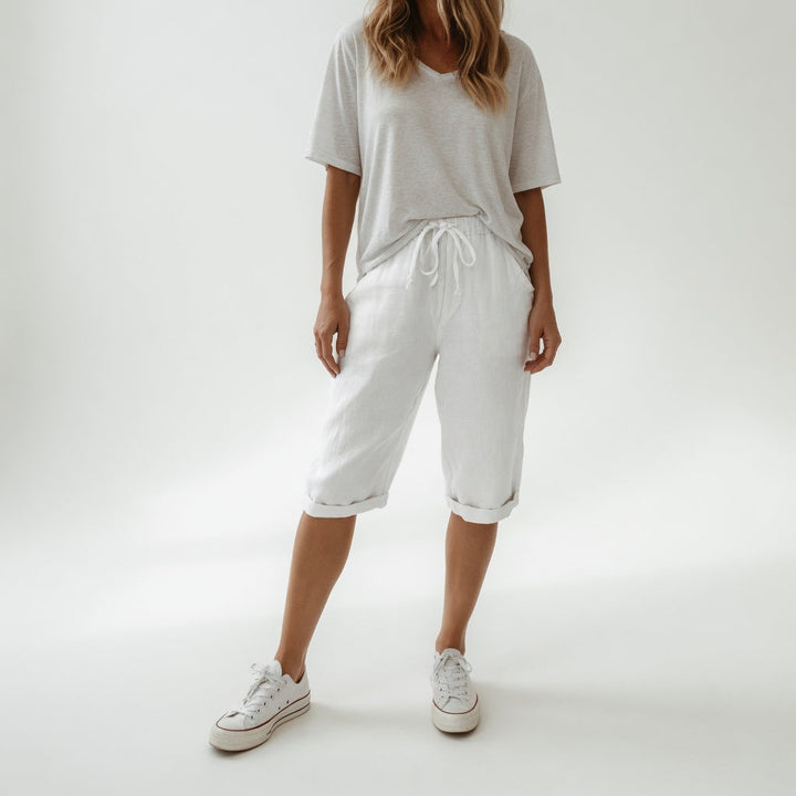 Fernande™ — 100% Cotton Relaxed Bermuda Summer Style