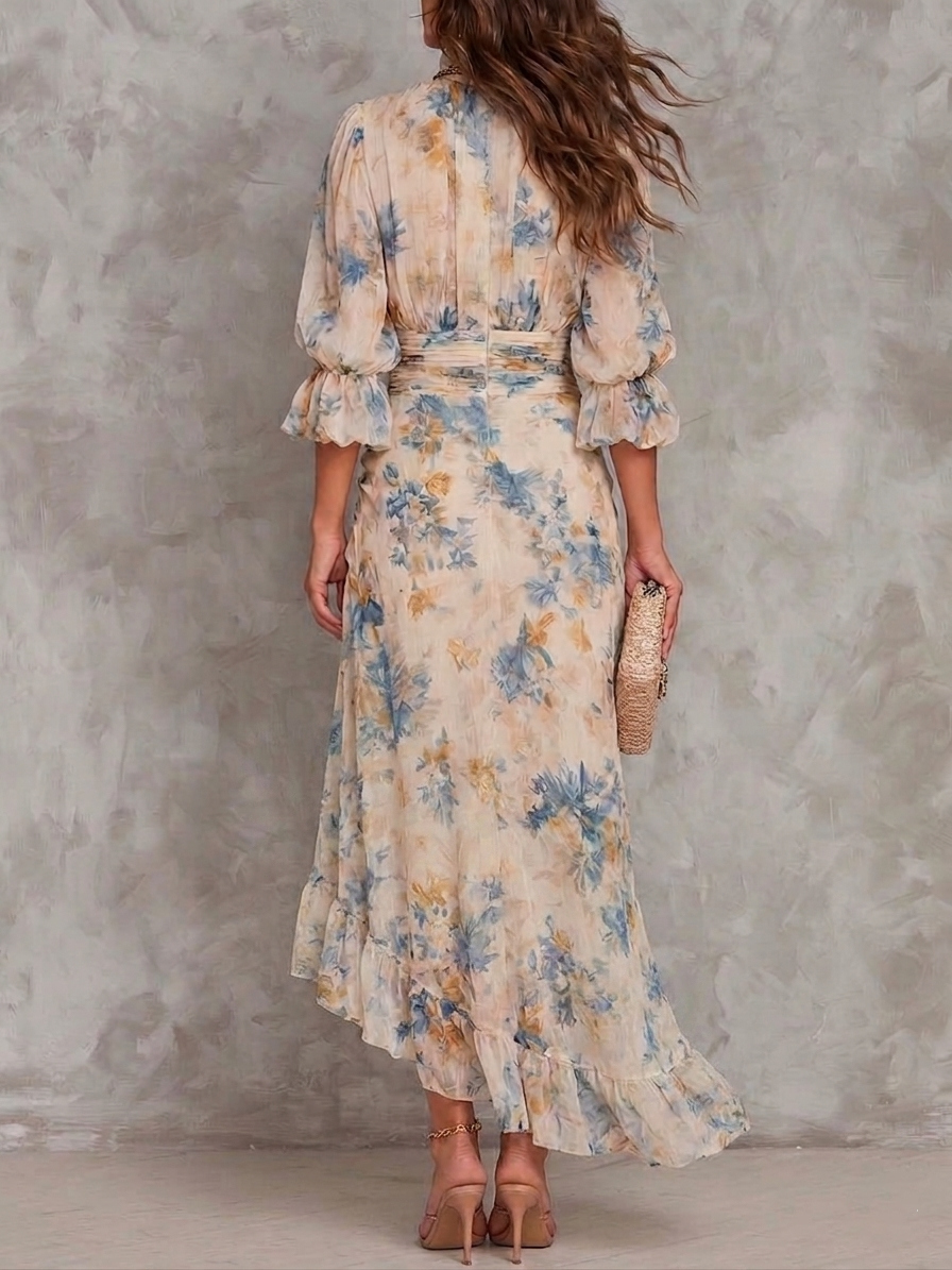 Cora | Robe Longue à Fleurs