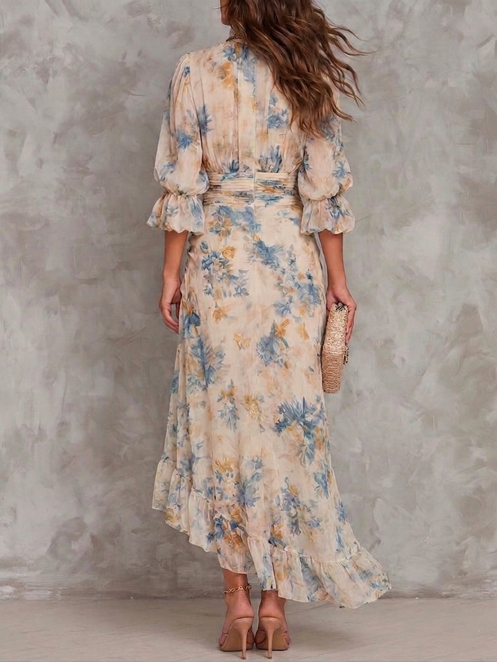 Cora | Robe Longue à Fleurs
