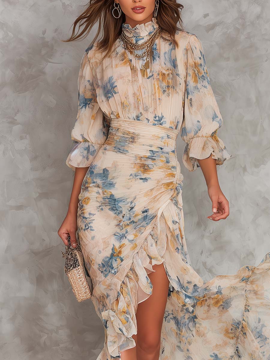 Cora | Robe Longue à Fleurs