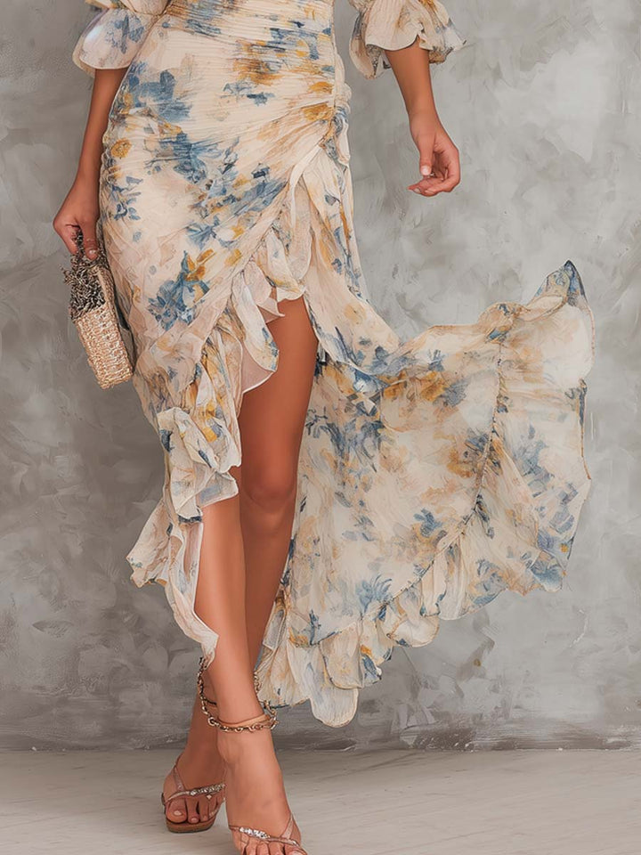 Cora | Robe Longue à Fleurs
