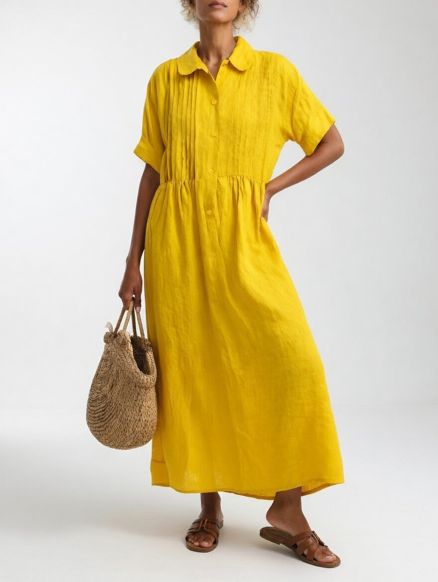 Lysandra™ – Fluid Summer Shirt Dress