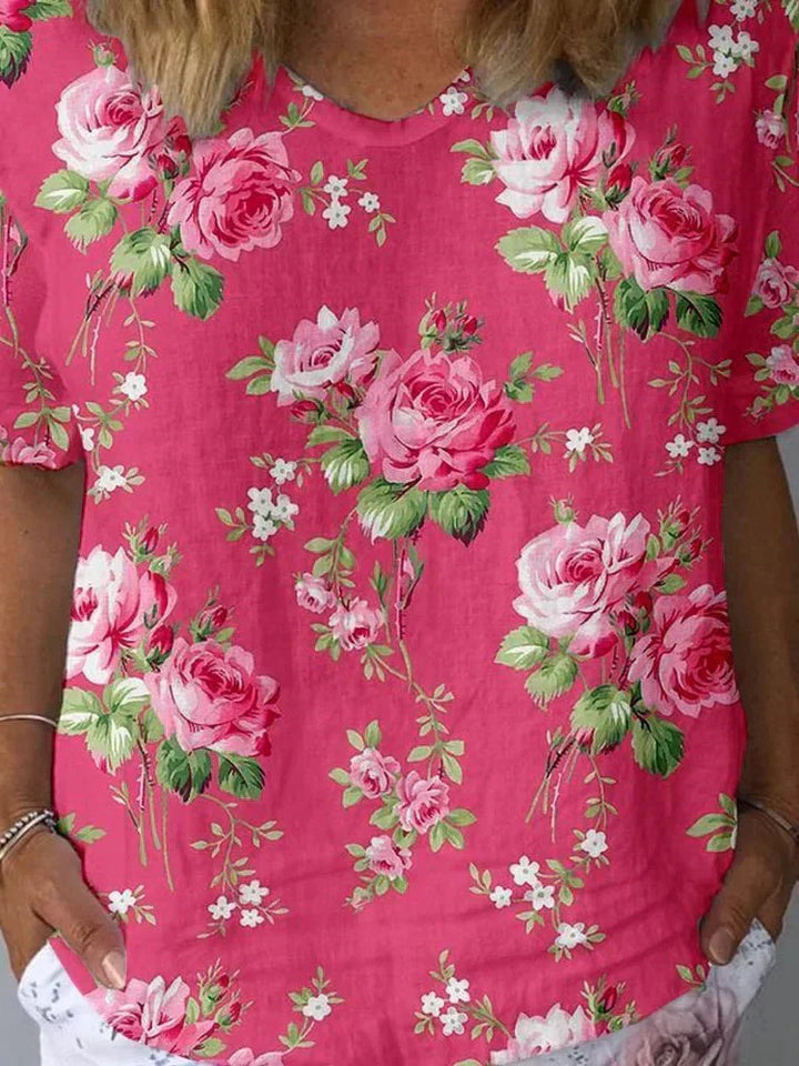 Lisa | Chemise à fleurs artistique