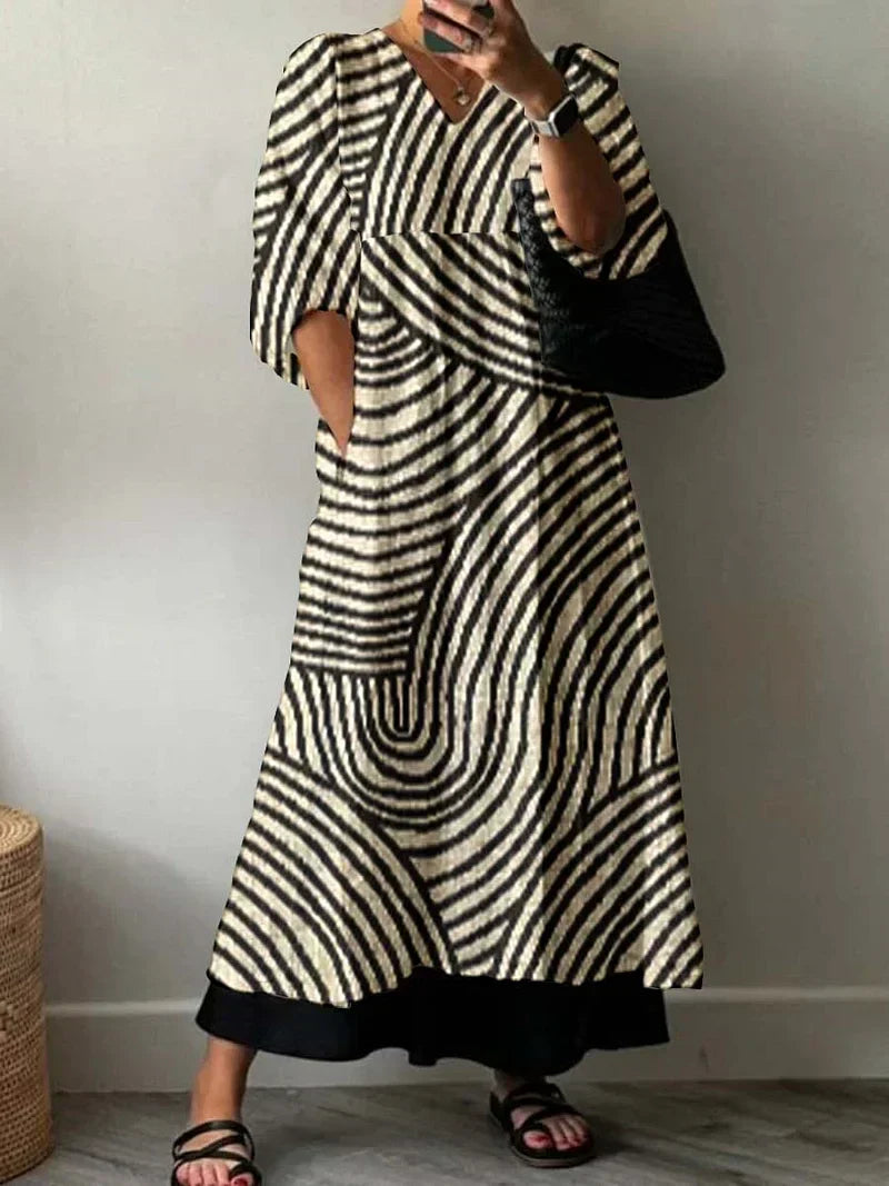 Lori | Elegant Printed Dress Karoline