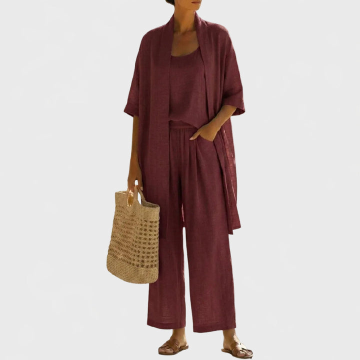 Light, Breathable & Elegant 3-Piece Minimalist Set