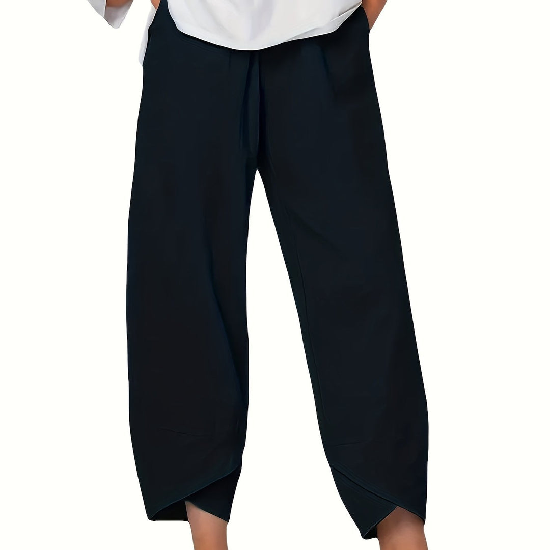 Glenda – Asymmetric Crop Pants