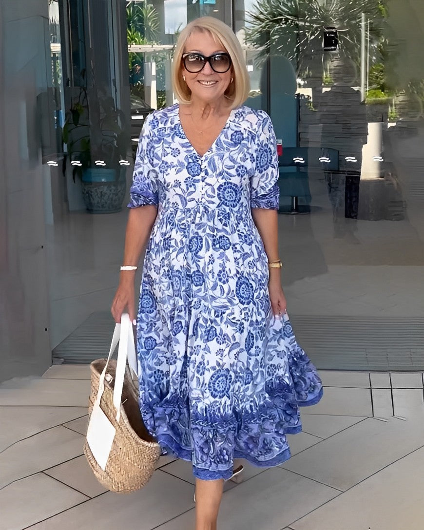 Candice | Graceful V-Neck Floral