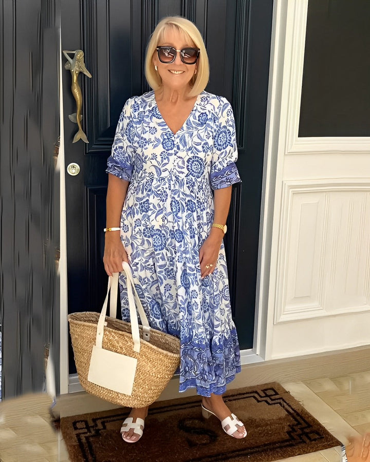 Candice | Graceful V-Neck Floral