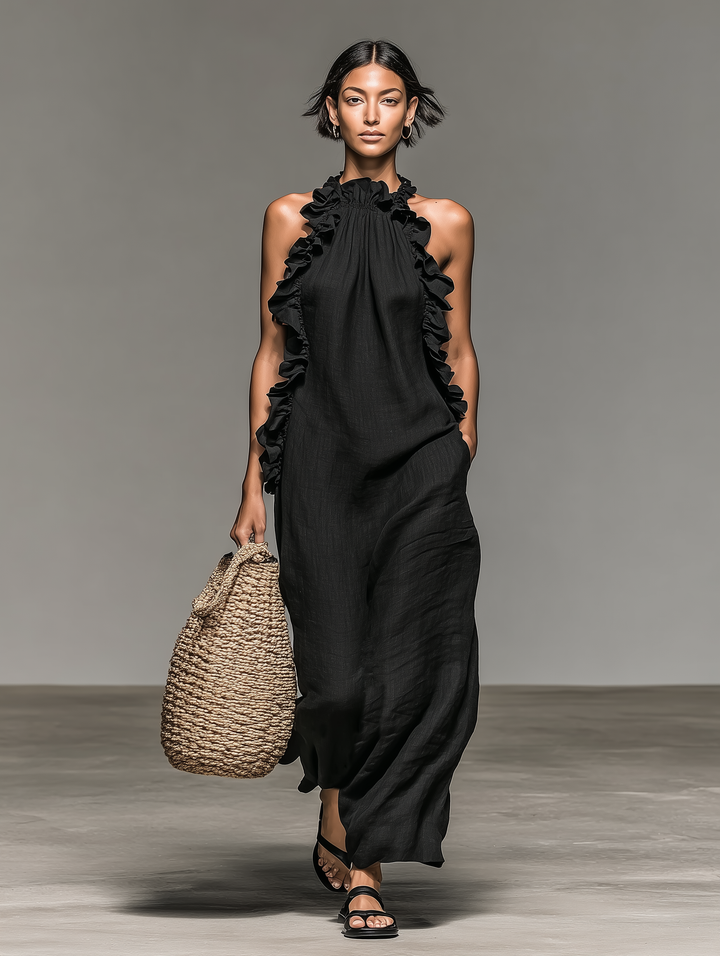 Gwyneth | Robe Longue à Volants