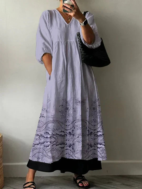 Ciara | Elegant Printed Dress