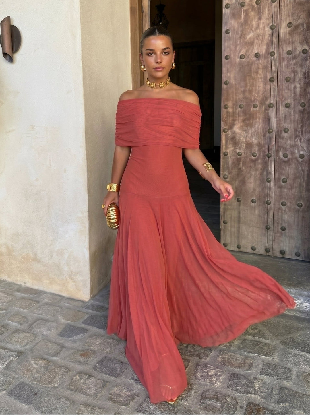 Robe Élégante Simba en Tulle de Soie - Maison Claire et Sylvie