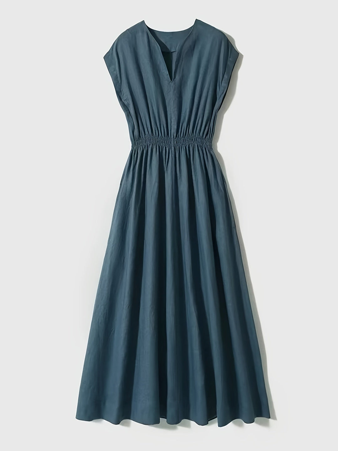 Lina — Fluid and Elegant Mixed Linen Dress
