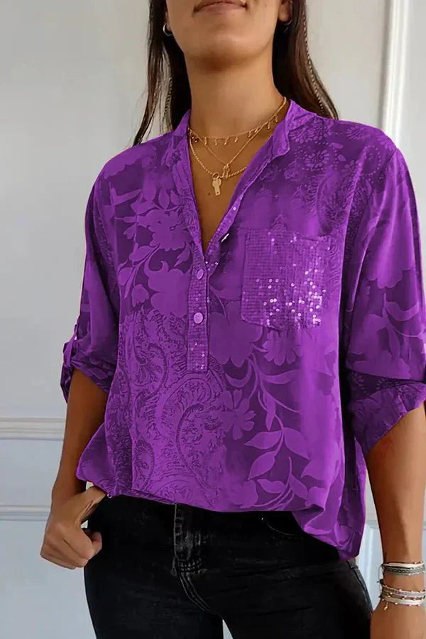 Pauline | Top élégant à sequins
