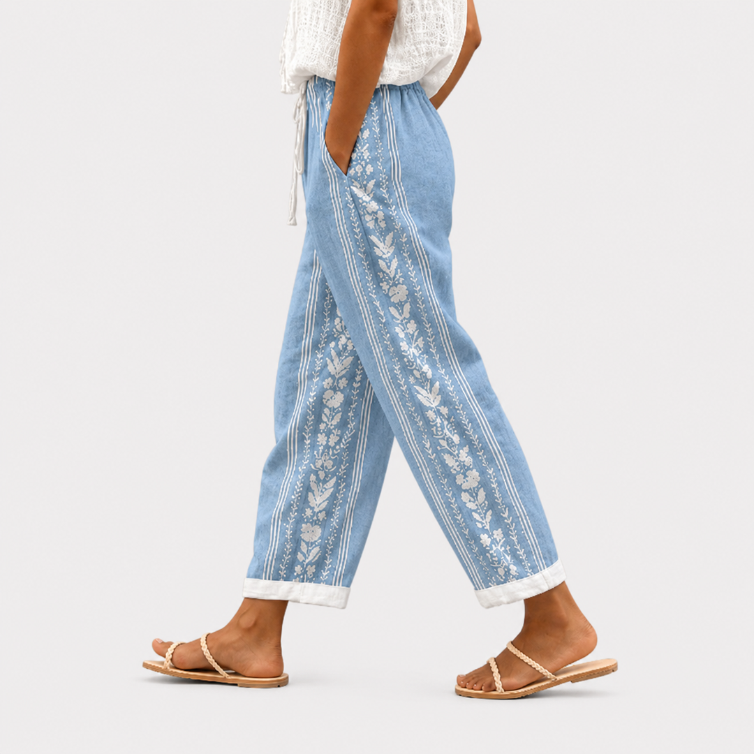 Pantalon Facile Coastal Bloom