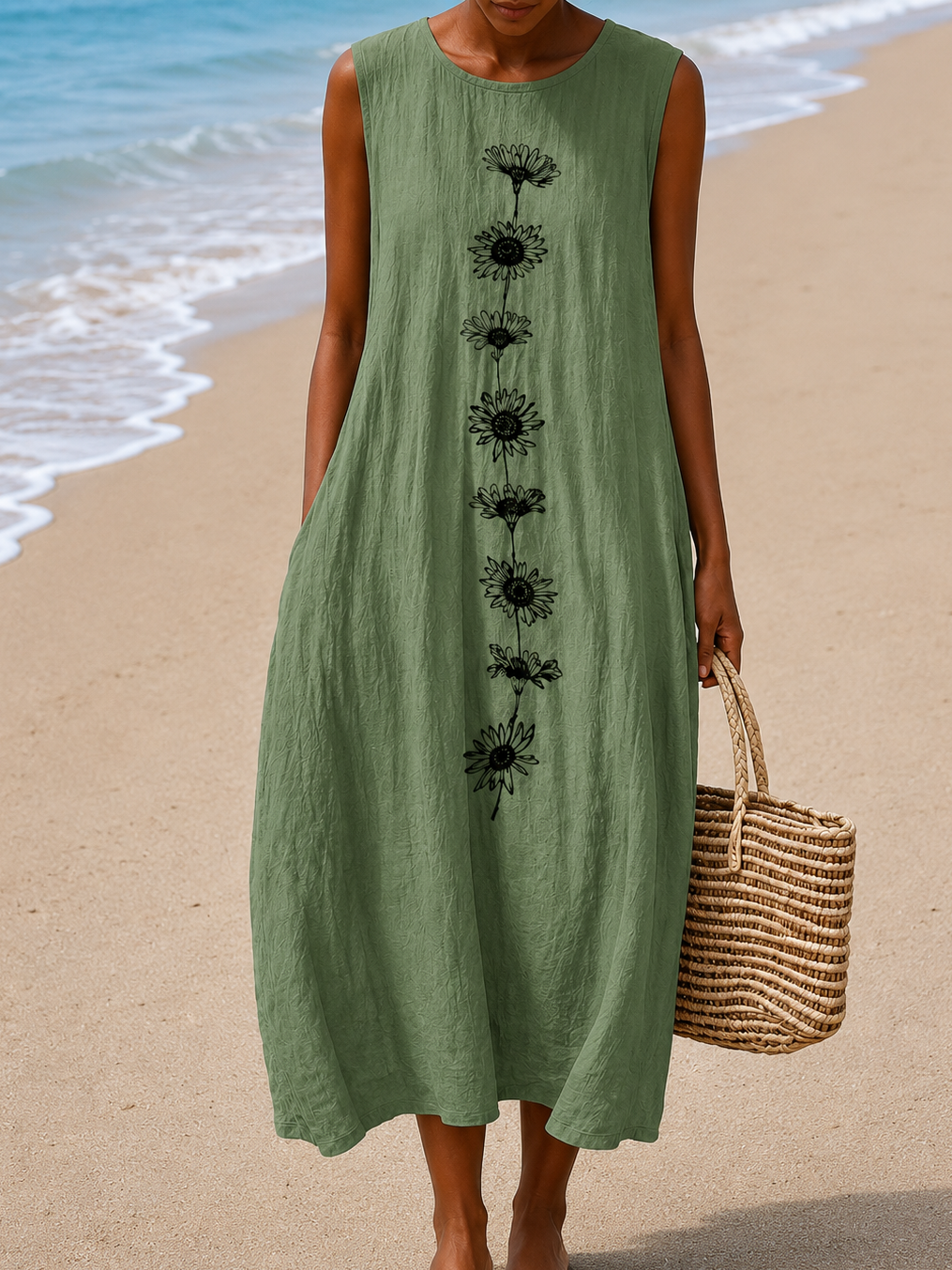 Robe d'Été Sans Manches