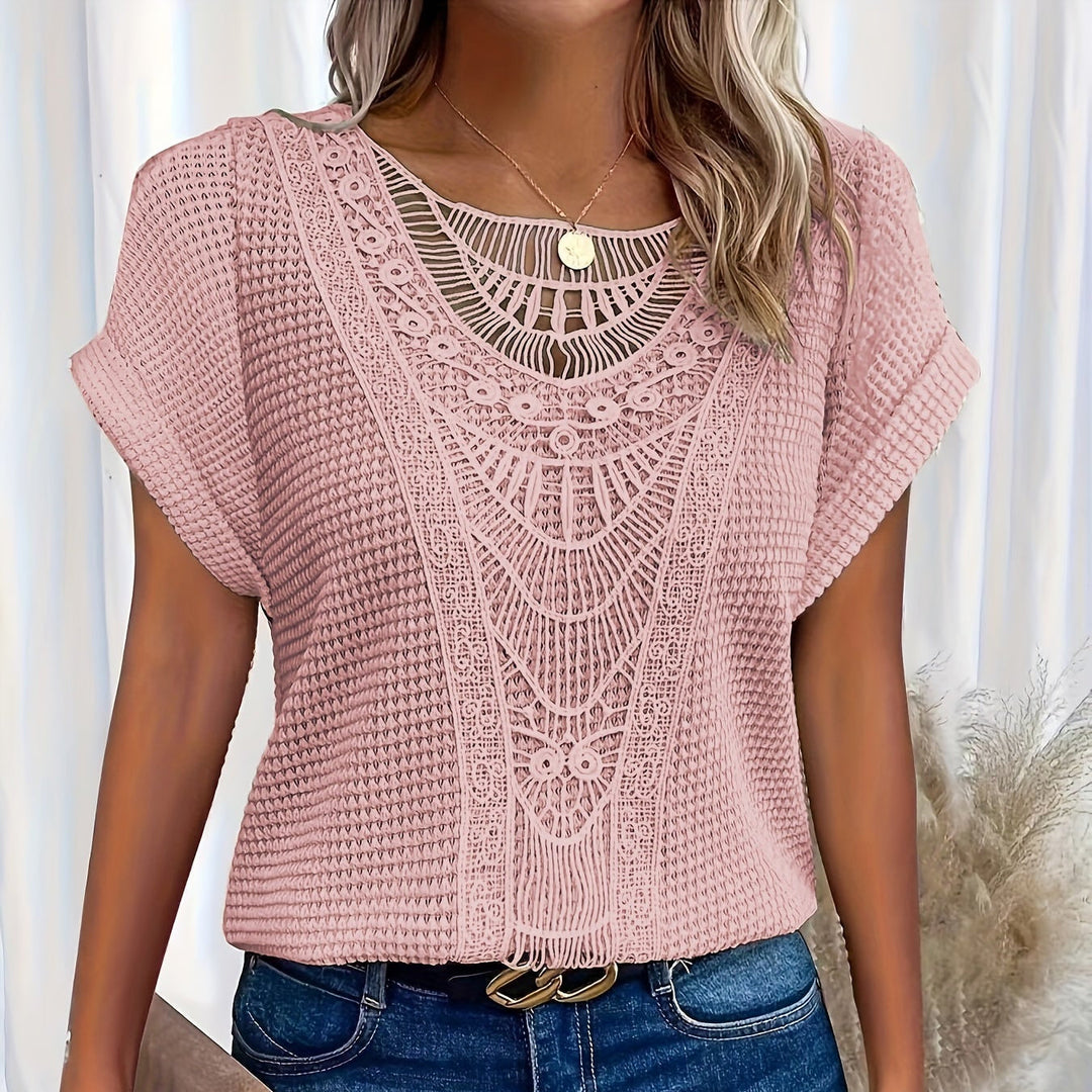 Violet | Detailed Knitted Top