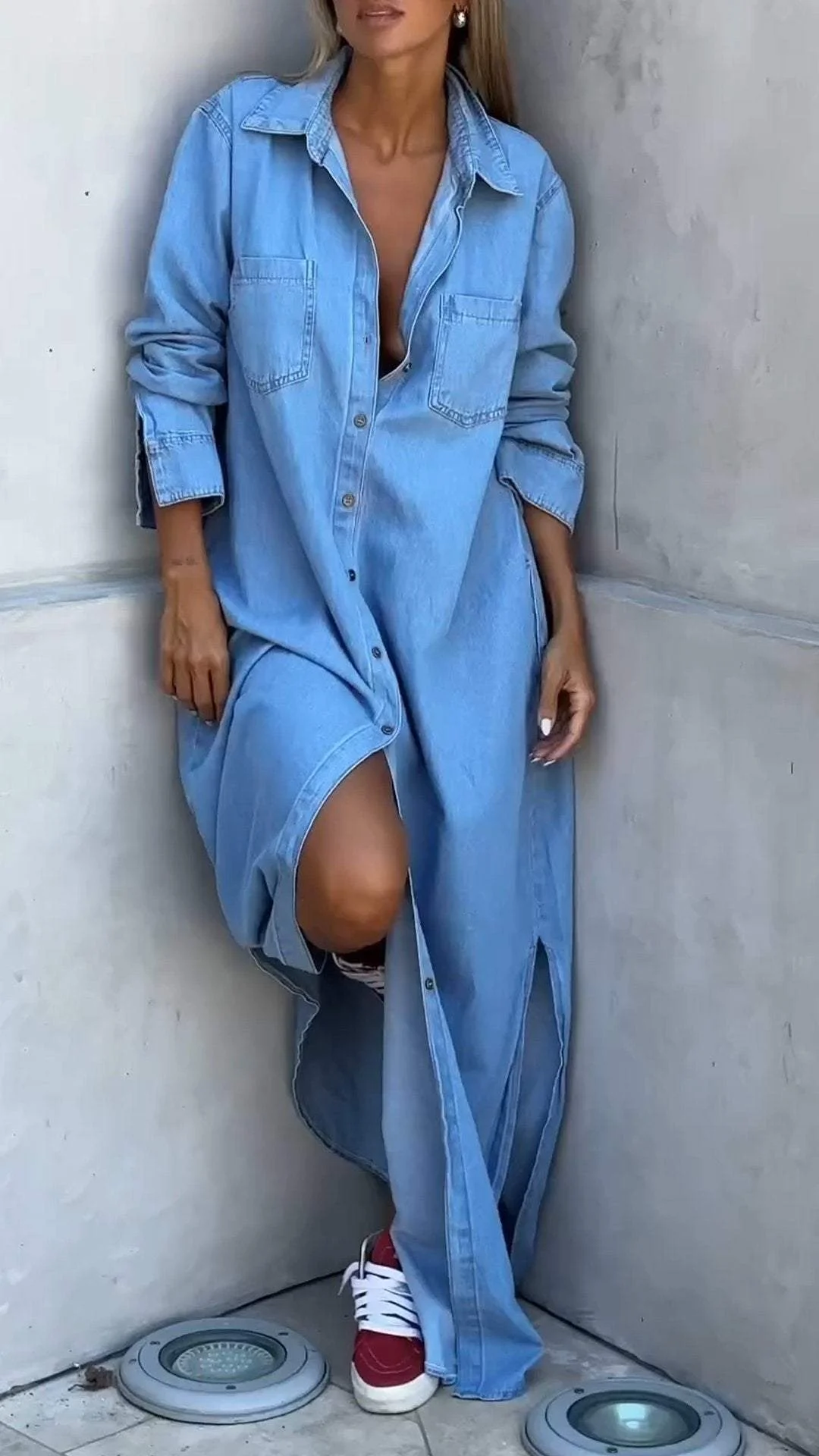 Delana - Casual Button Down Dress