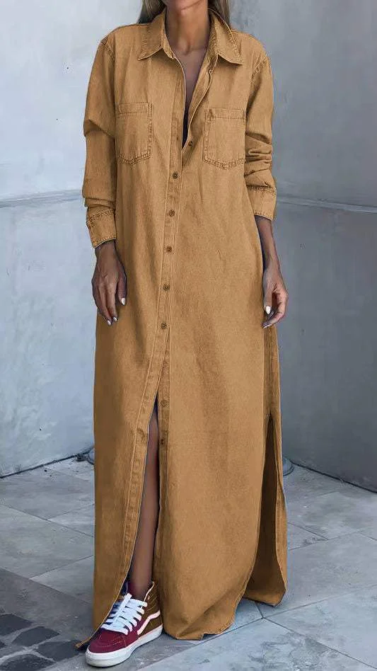 Delana - Casual Button Down Dress