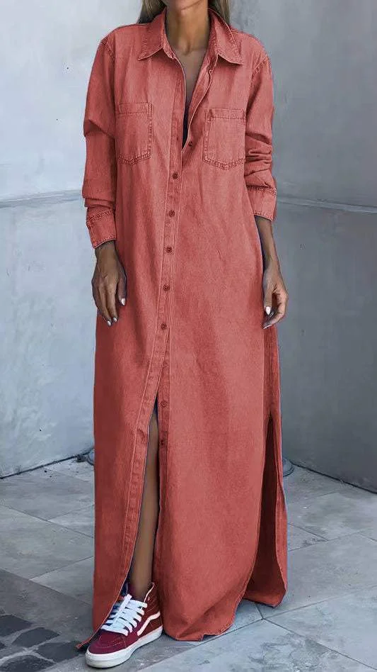 Delana - Casual Button Down Dress