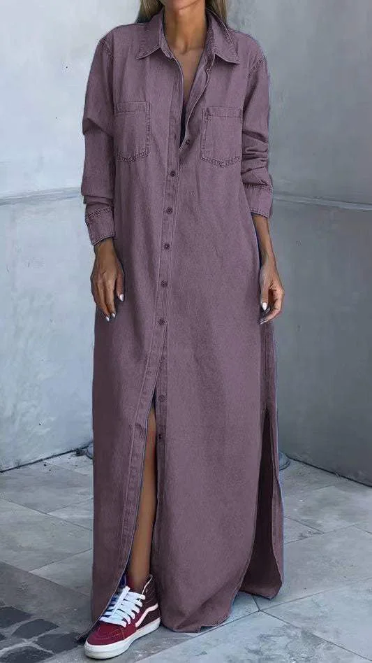 Delana - Casual Button Down Dress