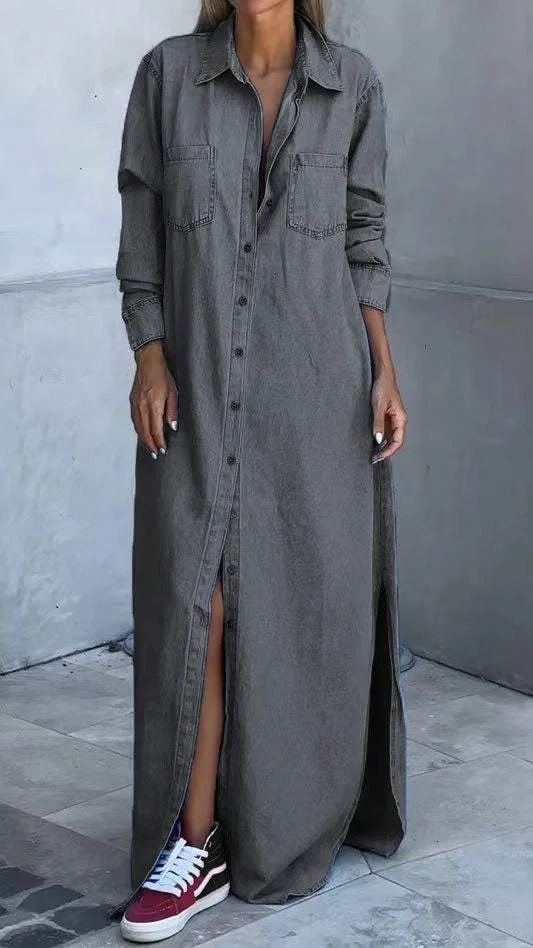 Delana - Casual Button Down Dress