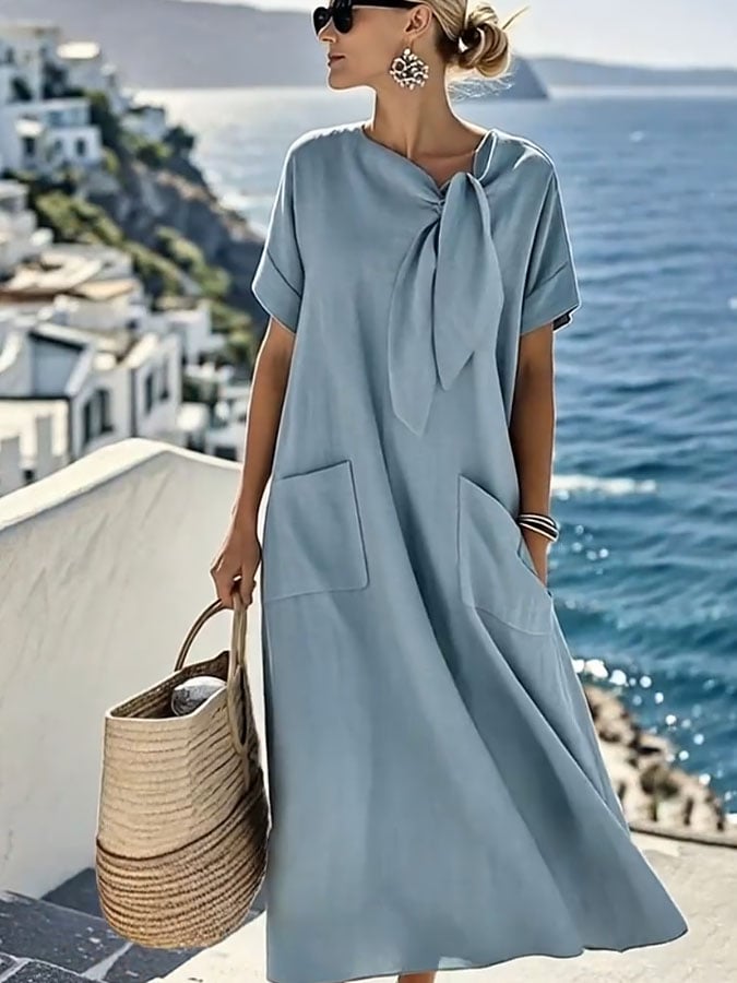 Mireille™ — Fluid Cotton Summer Dress