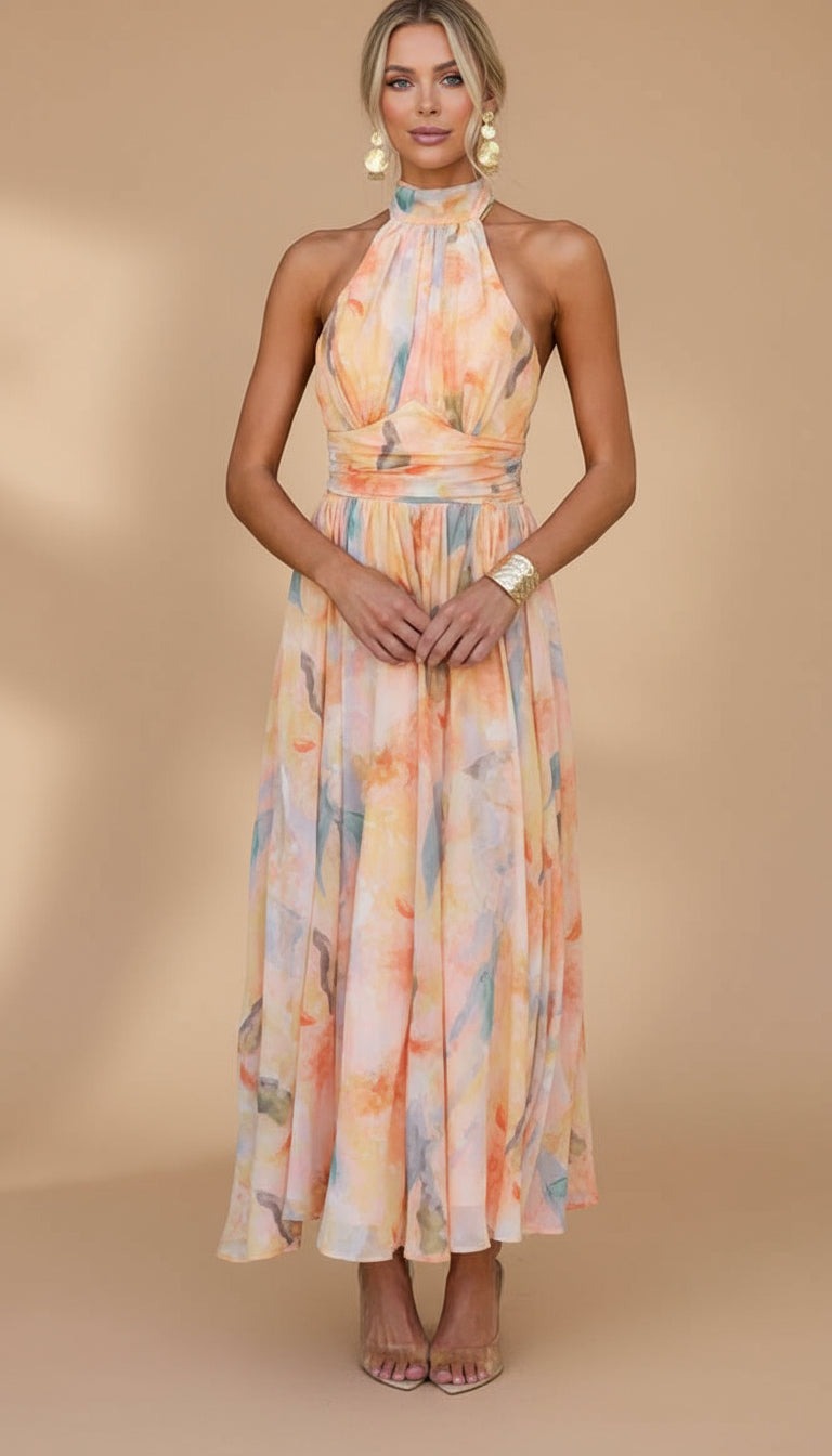 Ava™ | Printed Maxi Dress