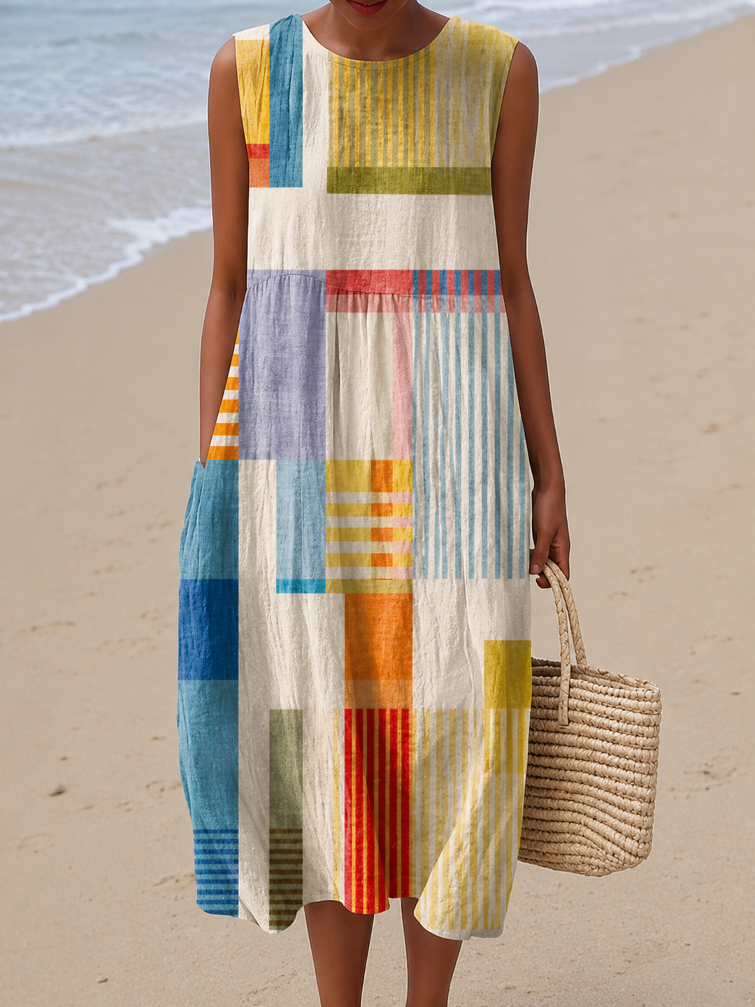 Robe d'Été Sans Manches