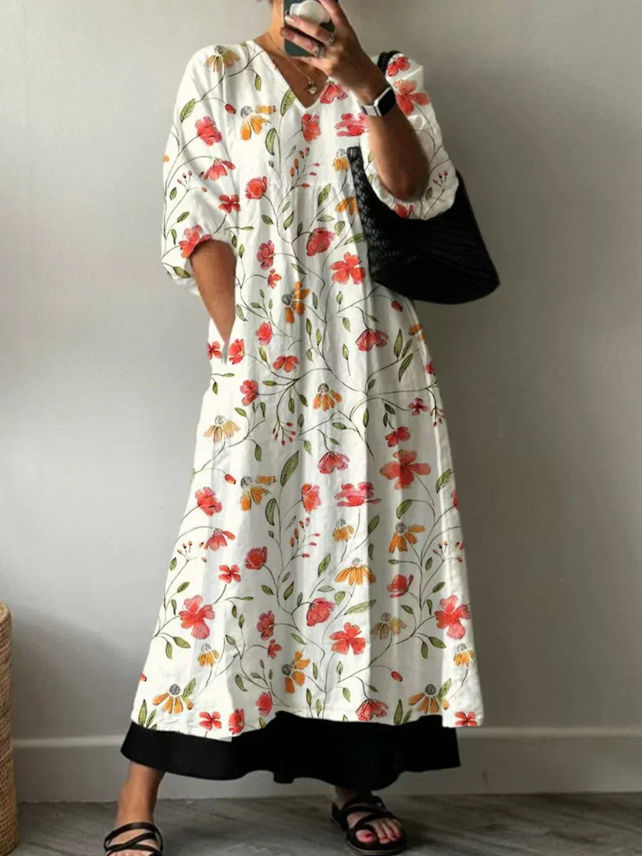 Marta | Elegant Printed Dress Ana