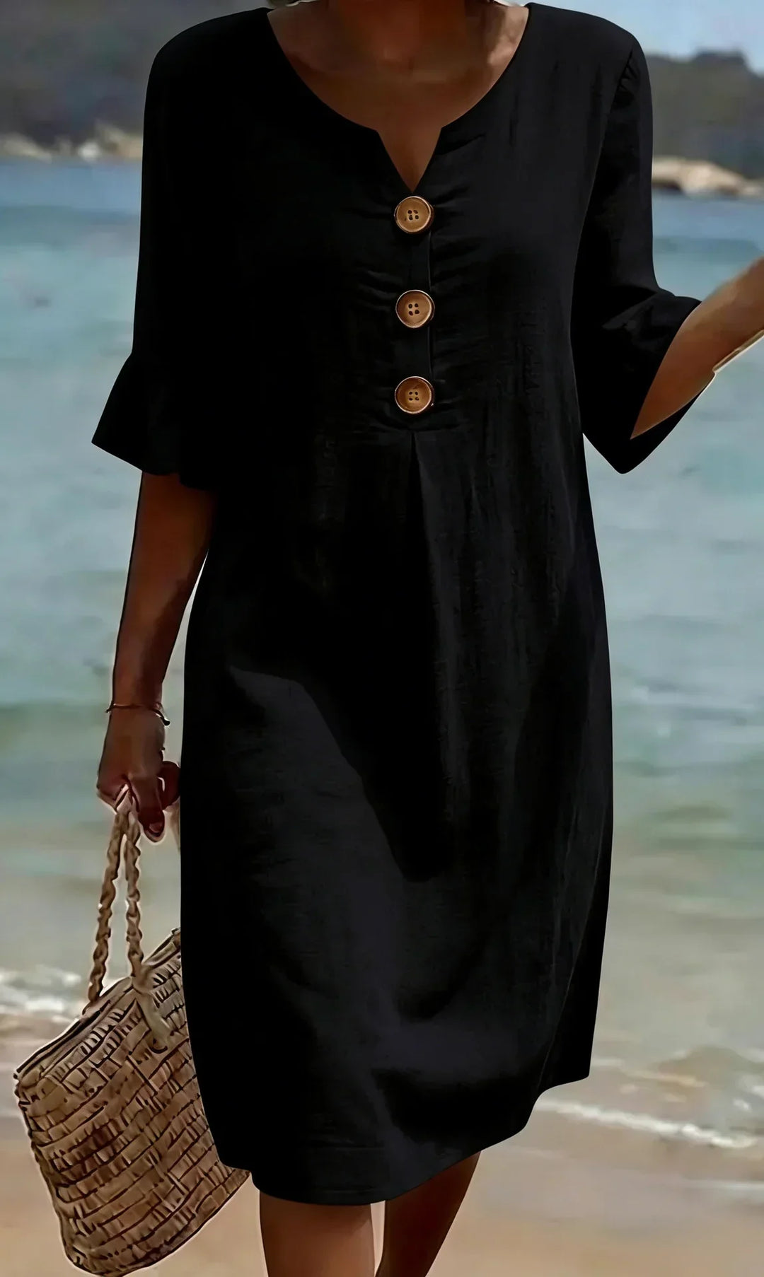Radmila™ | Textured Long Sleeve Dress-