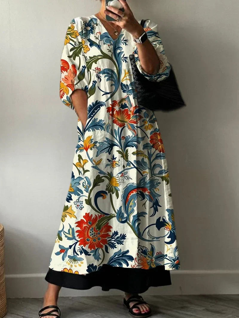 Sonia | Elegant Printed Dress Carol