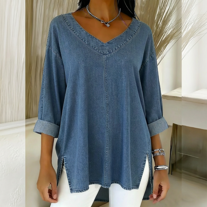Lucy | Stylish Denim Top