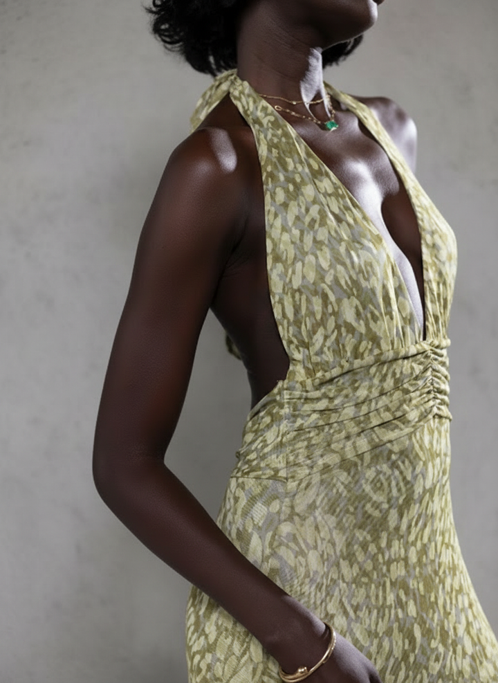 Chelsea | Maxi dress with bow on the back