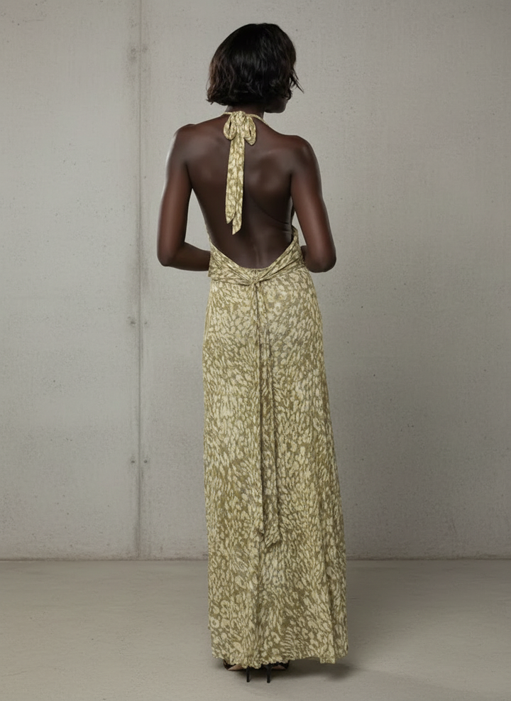 Chelsea | Maxi dress with bow on the back